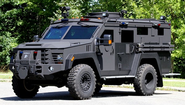 Hoover Police Department will purchase a Lenco BearCat armored vehicle similar to this one at a price of $270,000.