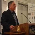 Former Auburn University and National Football League placekicker Al Del Greco spoke at the Hoover Area Chamber of Commerce luncheon on Sept. 15. (Photo by Stephen Dawkins)