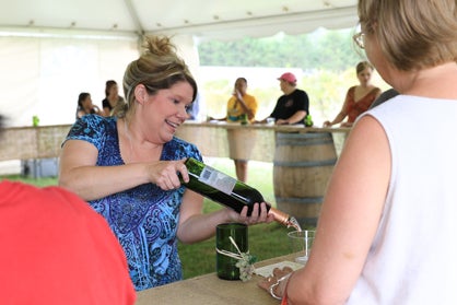 Attendees had the opportunity to sample wines offered by Morgan Creek.