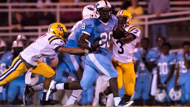 Trez Harris and the Calera Eagles broke in to the ASWA 5A top 10 poll in Week 4, coming in as the No. 8 overall team in the class. (File)