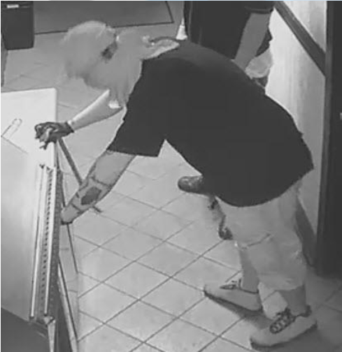 This is a still image from a surveillance video showing one of the two men who burglarized a restaurant on Cahaba Valley Road. (Contributed)