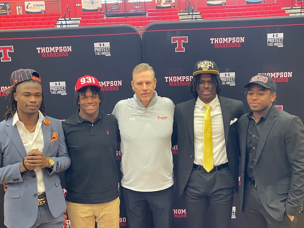 Thompson’s Kaleb Harris Signs with Auburn Tigers, Tyler Hicks, Zach Sims, and Jayden Davis Make College Decisions Official